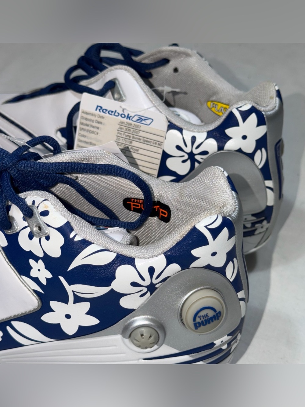 Reebok NFL Pro Bowl 2007 Football Cleats Men’s Size 14 White Blue - Picture 10 of 11